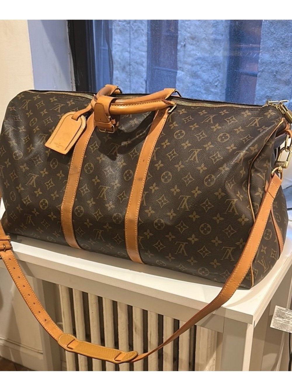 Louis Vuitton Brown Monogram Weekender Duffel 55